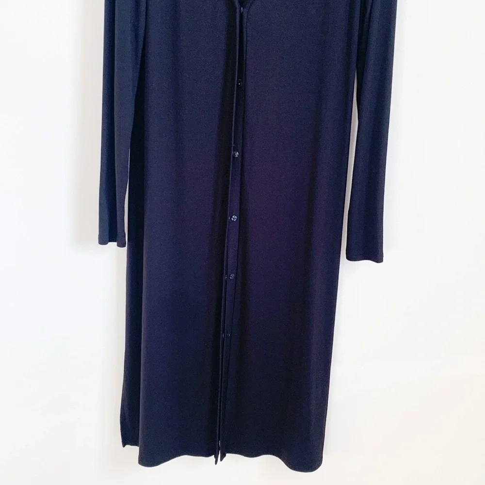 MaxMara Leisure Black Long Ribbed Cardigan Legging Set small